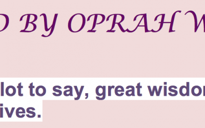 Stay Motivated by Oprah